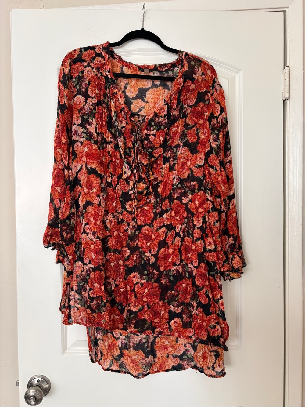 Free people one nisha printed tunic, size S